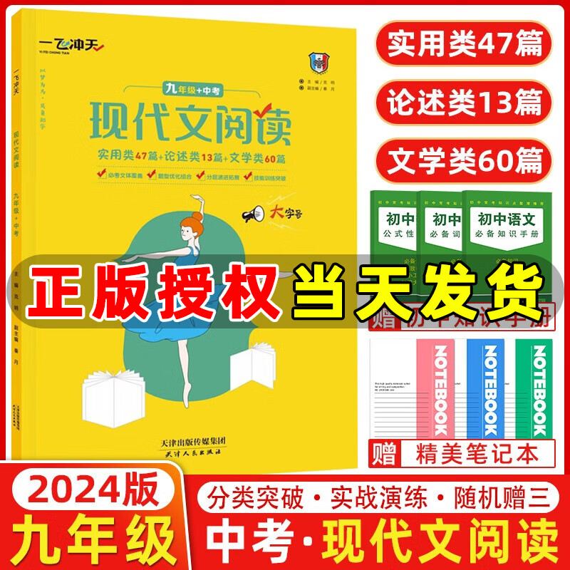 一飞冲天现代文阅读九年级+中考 实用类论述类文学类 初三九年级中考现代文阅读专项训练