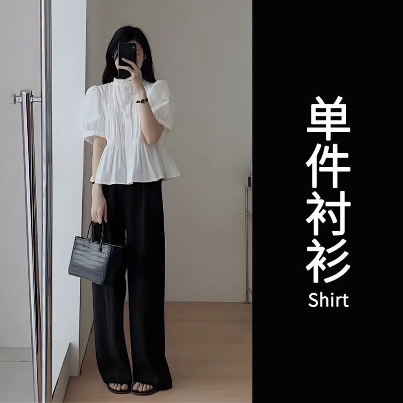 区森夏天130斤微胖女生穿搭小个子显瘦遮肚子套装夏季2023盐系轻熟穿