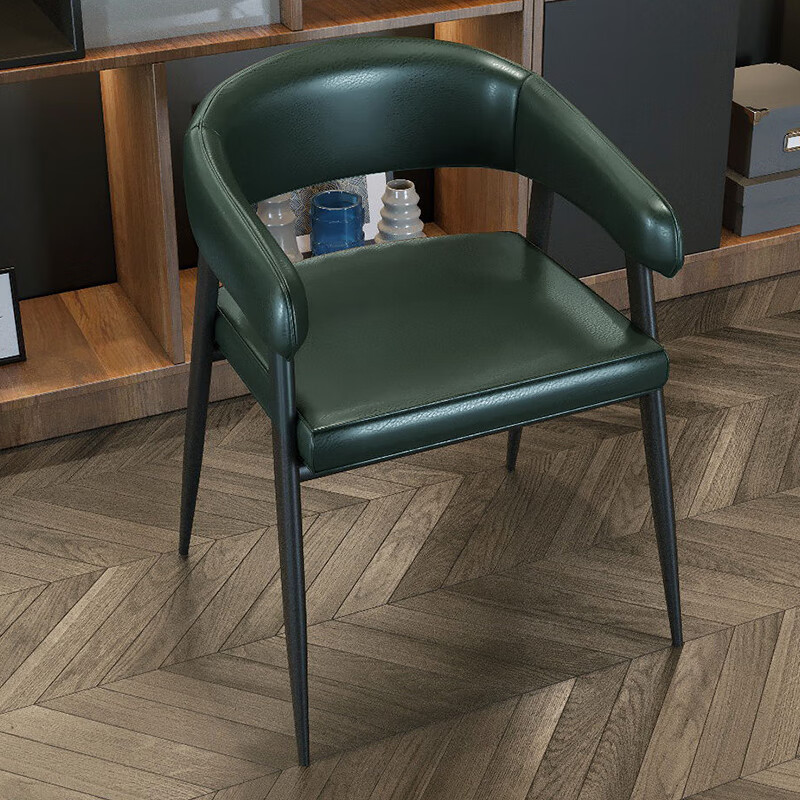 工业风酒吧音乐餐厅卡座美式沙发商用清吧咖 椅子 墨绿色 官方标配