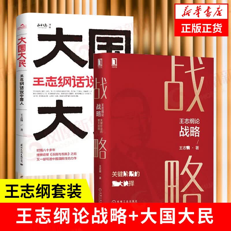 【2本套】王志纲论战略+大国大民 王志纲著怎么看?