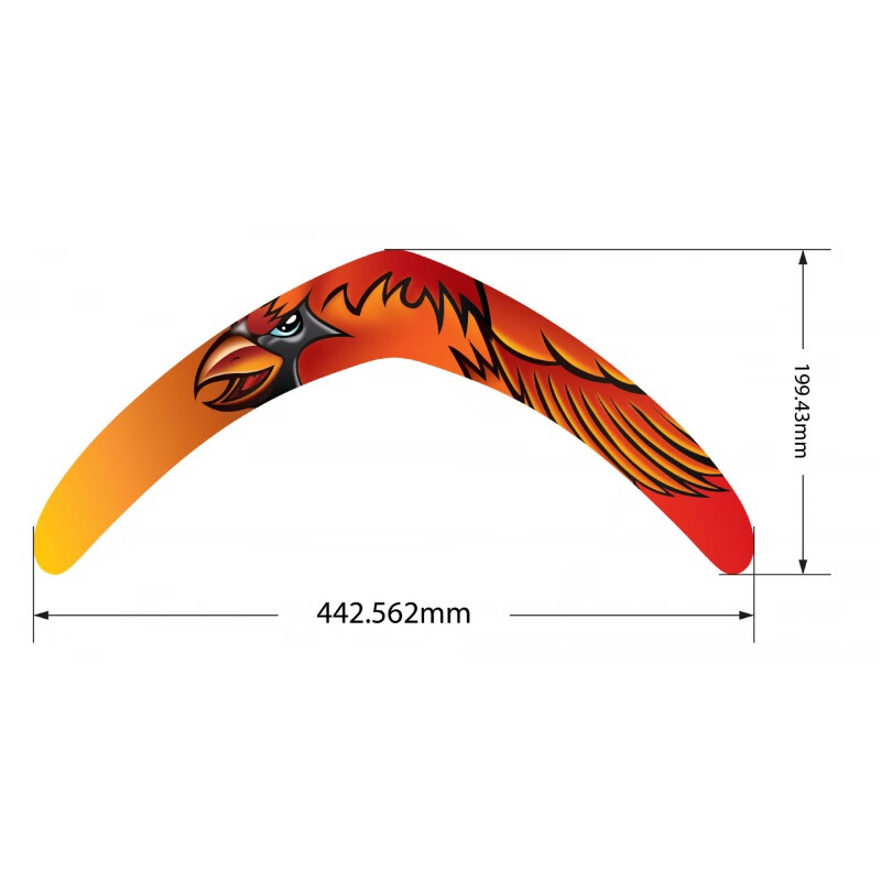 矢向回旋镖成人专业比赛用大号户外运动v字图案竞技曲尺回力镖男孩玩