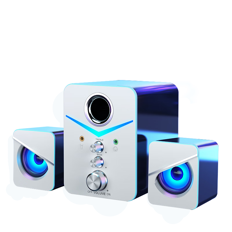 SADA賽達(dá)電腦音響音箱帶麥克風(fēng)一體家用桌面臺式機(jī)2.1超重低音炮有線小鋼炮手機(jī)筆記本喇叭 D-221