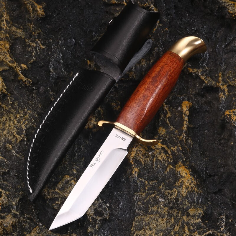 夜行者(night stalker)户外野营一体钢随身刀具高硬度锋利刀开刃锋利