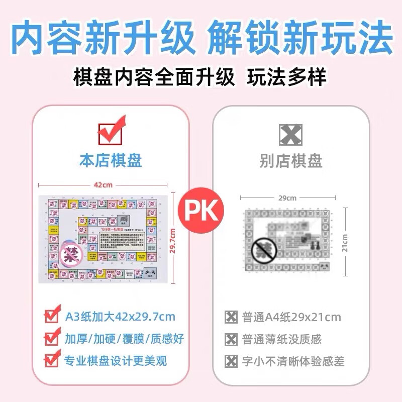 情侣飞行棋情趣冒险惩罚趣味调情恋爱玩具大富翁床上游戏双人互动 恋爱+DIY 套餐三