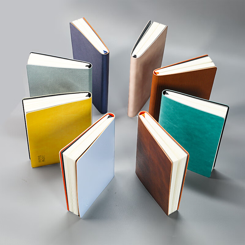 记忆印象软面抄口袋横线笔记本子 便携横线日记本 随身横线记录本 logo定制 企业定制服务 口袋横线本-纹理棕（100mm*140mm）