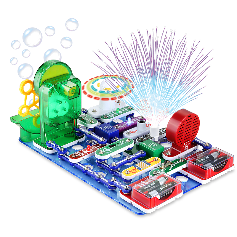 电学小子 儿童智力玩具6岁以上电子积木男女孩礼物STEAM科学科教实验套装物理电路开关编程玩具 空气动力