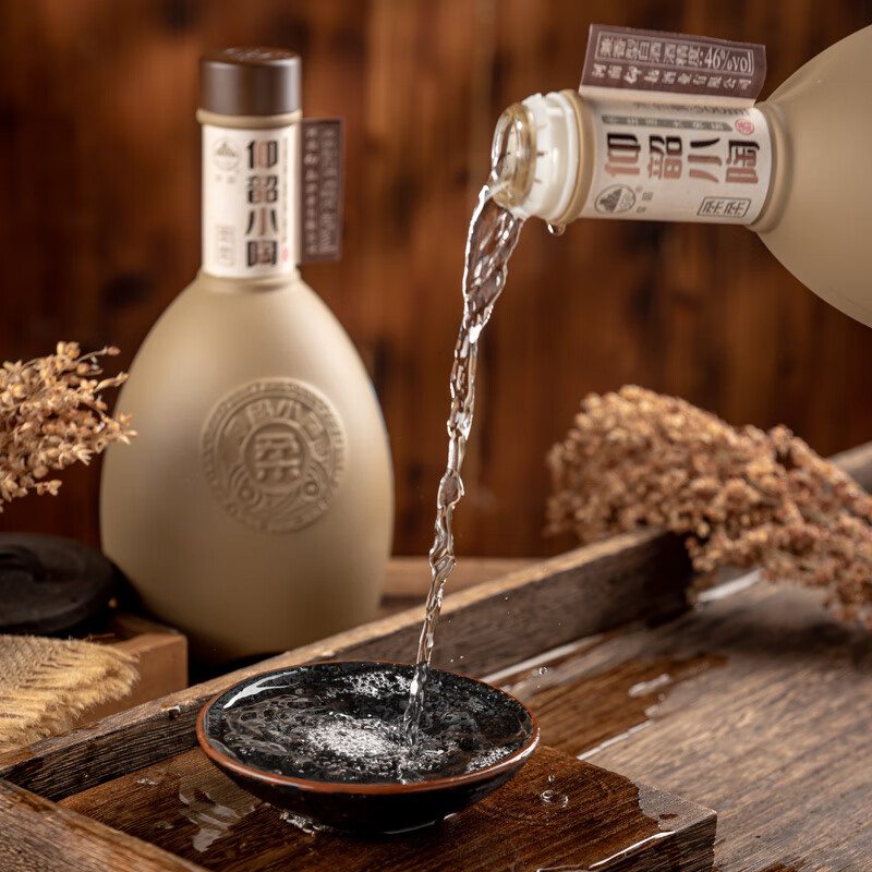 仰韶小陶柔柔46度兼香型白酒500ml彩陶坊高度白酒纯粮食酒口粮酒 46%vol 500mL 6瓶 整箱装