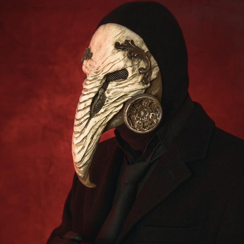 航海狼人杀狼人面具 狼人骨刀实物周边瘟疫乌鸦动物乌鸦长鸟嘴面具