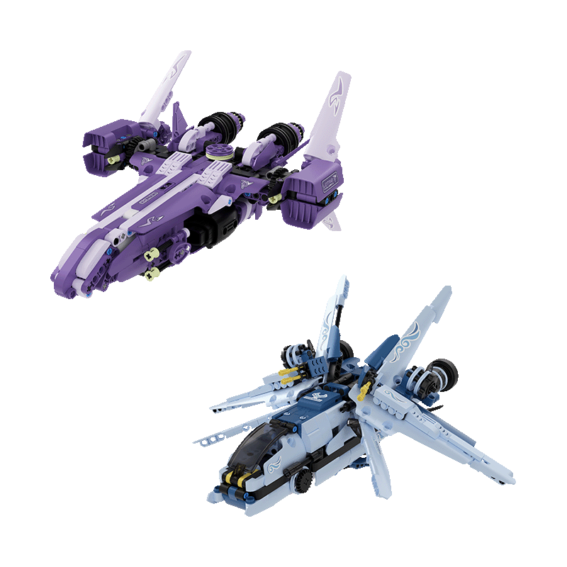 ONEBOT拼装积木男孩玩具14+体感积木战机多造型智能拼装模型生日礼物 飞廉+雷霆 京东折扣/优惠券