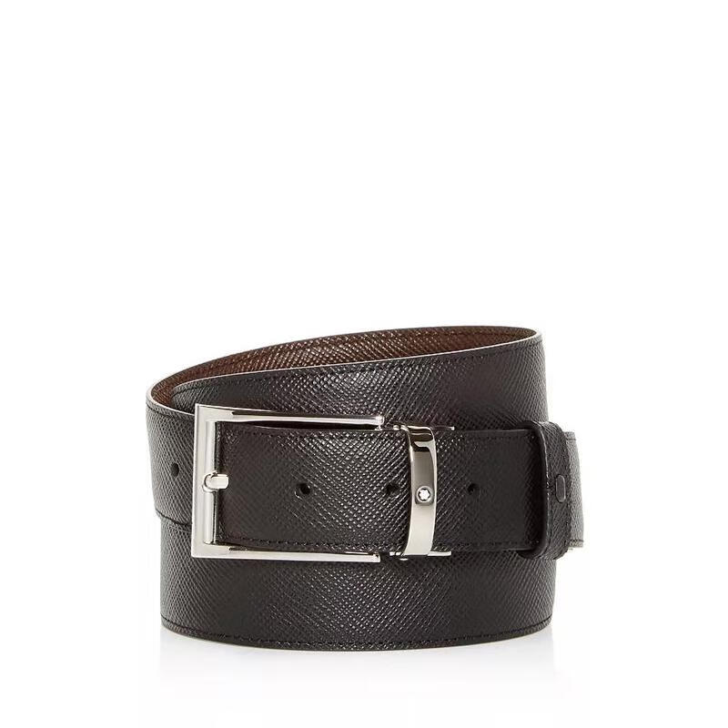 万宝龙(montblanc)男士时尚气质现代双面皮带 contemporary 腰带商务