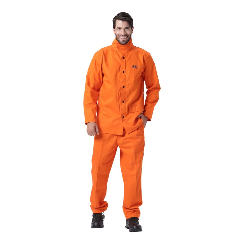 ap 8100+-8101 锈橙色阻燃布焊服套装 1套