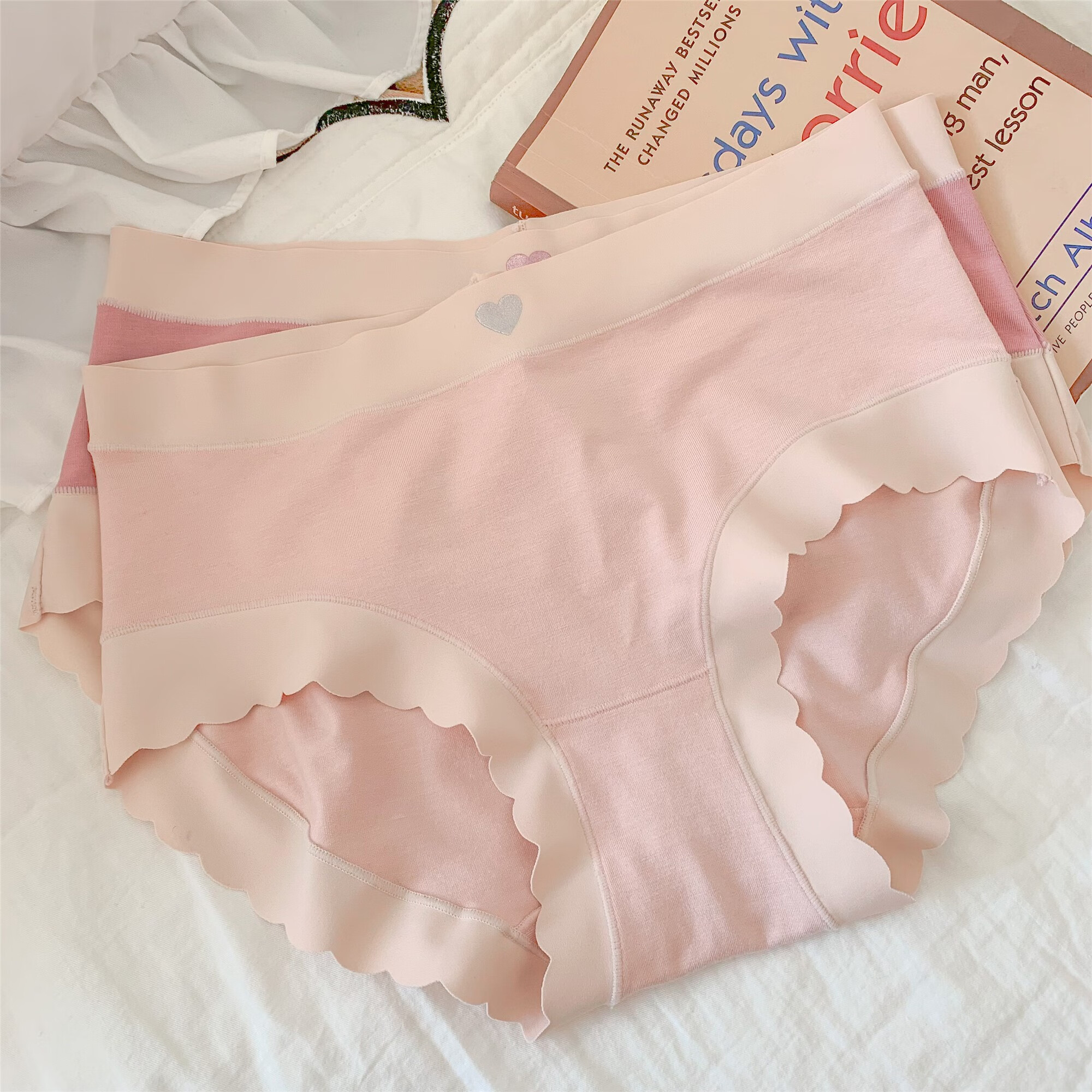 年新款内裤女莫代尔面料女式无痕女士舒适 红色 男士xxxl号 女士l号