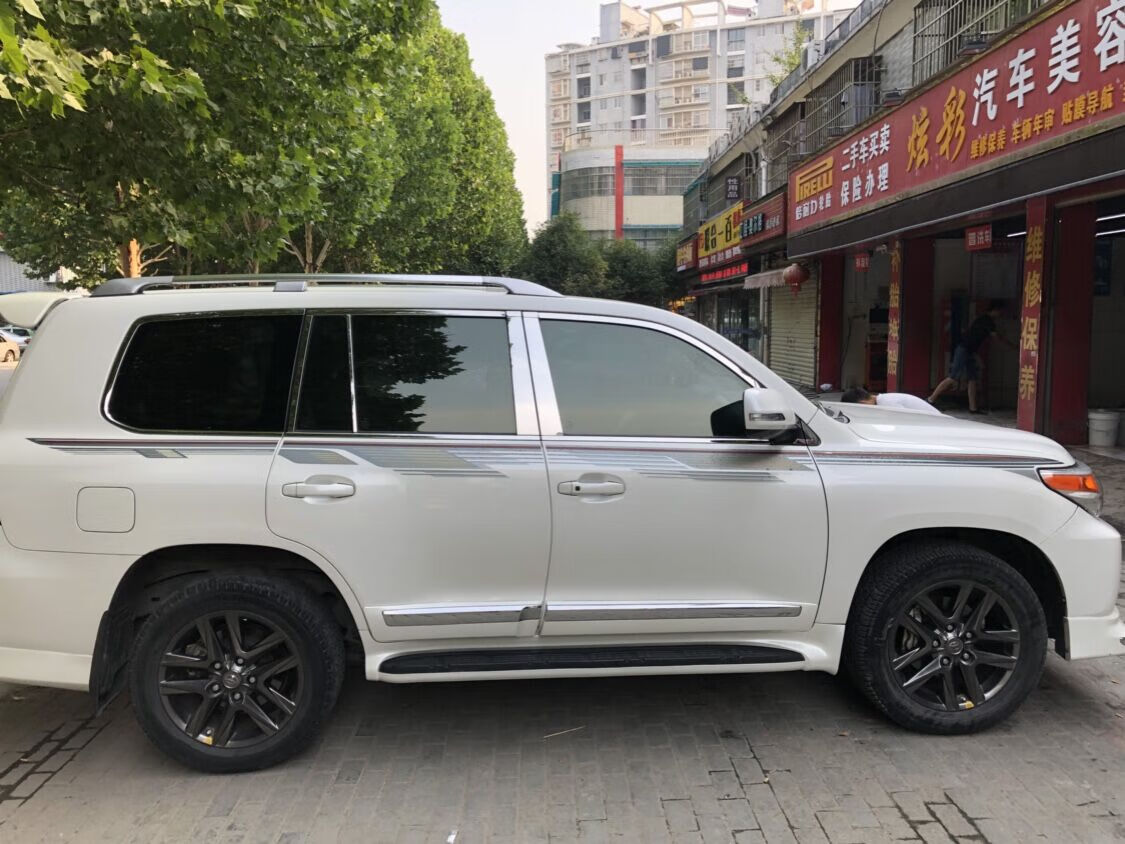 贤祥08-15款兰德酷路泽车身贴纸拉花陆地巡洋舰4700彩条lc200腰线字母