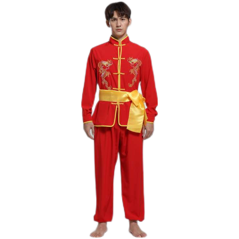 泰瑞格打鼓服舞龙舞狮表演服男女生秧歌服装腰鼓服武术练功服演出服