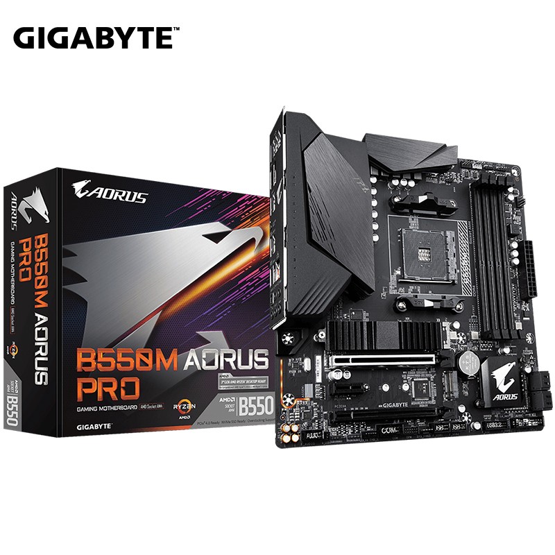 技嘉(gigabyte b550 aorus系列主板 支持cpu 5600x/5800x ddr4 b550m