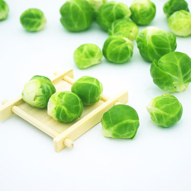 孢子甘蓝新鲜 抱子甘蓝小卷心菜小包菜西餐轻食蔬菜沙拉食材 1斤
