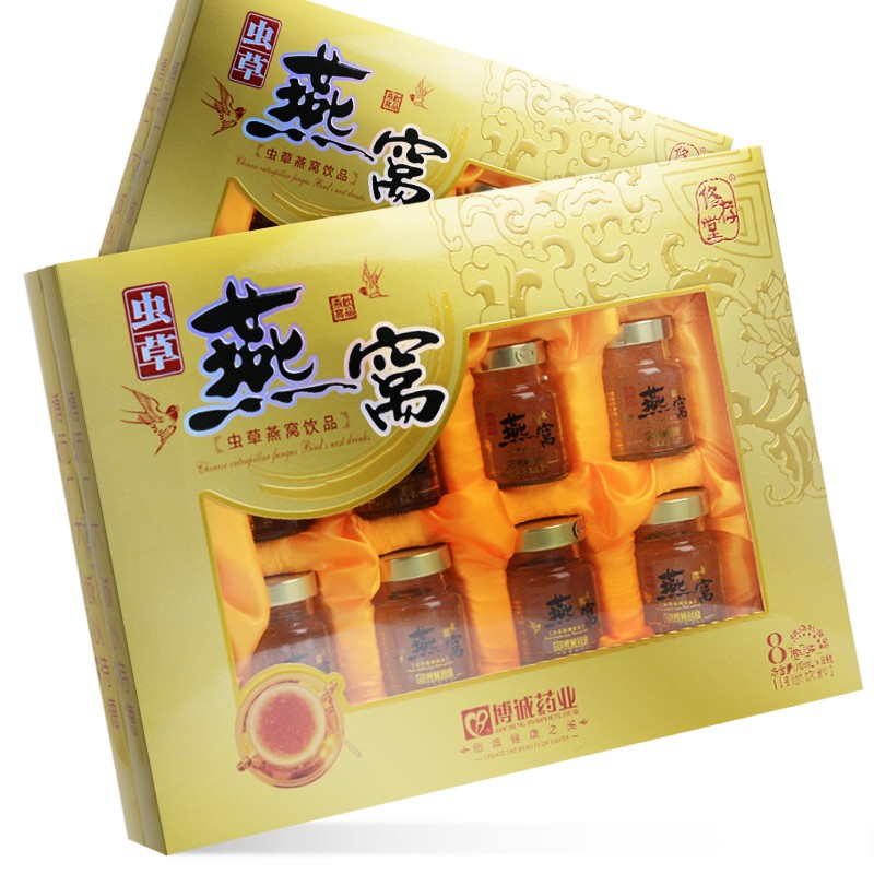 修善堂虫草燕窝饮品 70ml/瓶*8瓶 1盒装
