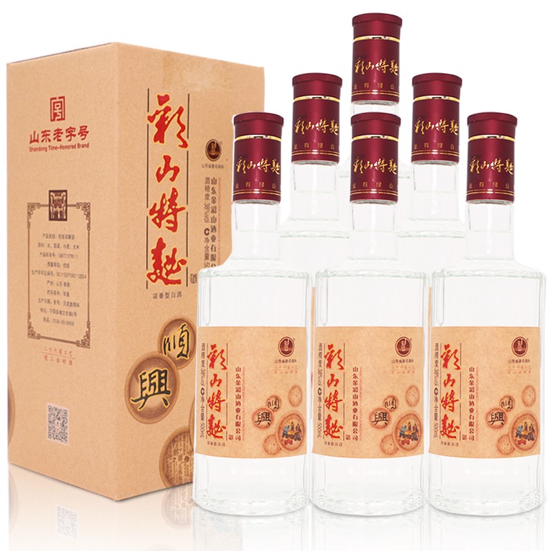 彩山酒 38°彩山特曲顺兴酒500ml*6 浓香型 箱