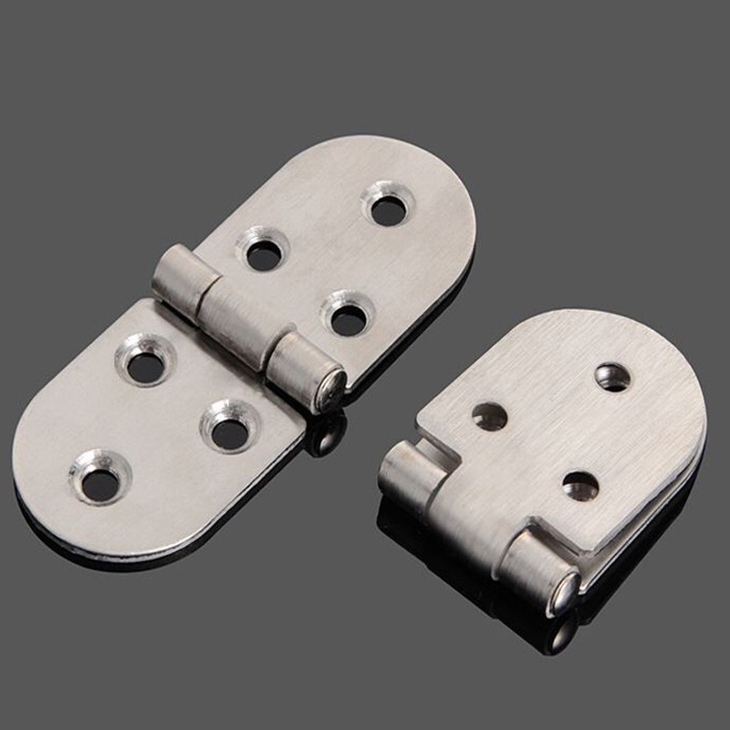 segmoo加厚不锈钢半圆合页机箱铰链工业翻板折叠平开橱柜衣柜木门合页