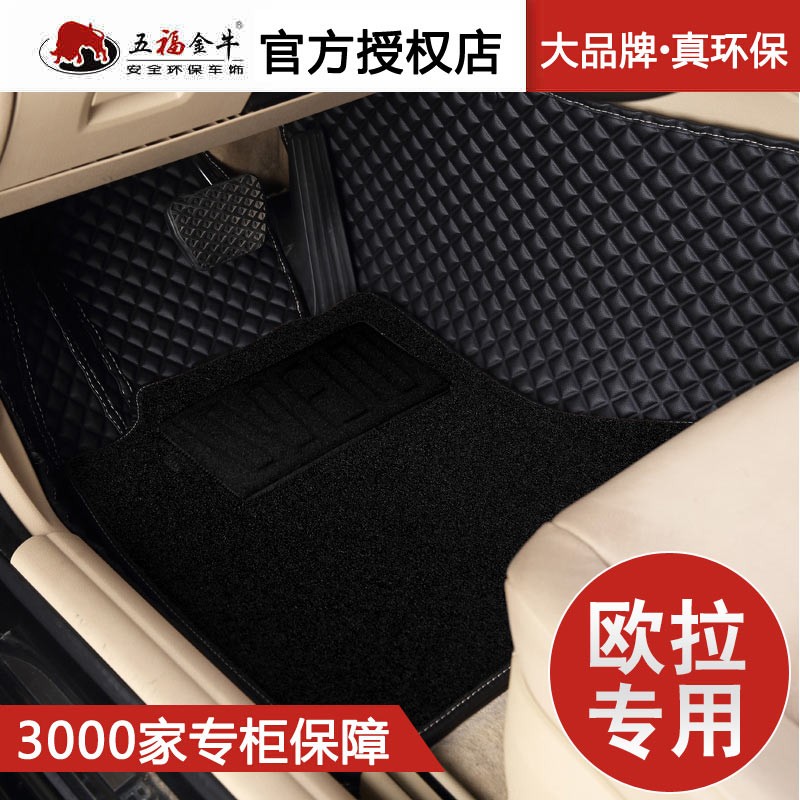 五福金牛 欧拉iq/黑猫/白猫/好猫汽车脚垫 全包围脚垫双层可拆卸 炫酷