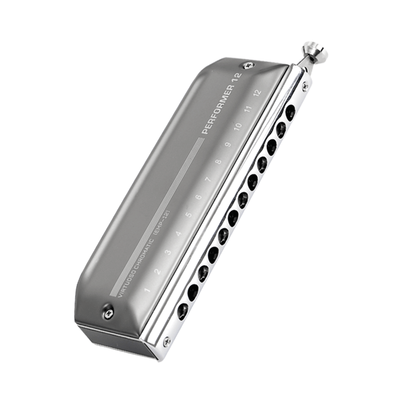 東方鼎（EAST TOP）EASTTOP演奏者12孔48音半音階口琴鋁格灰色EMP-12