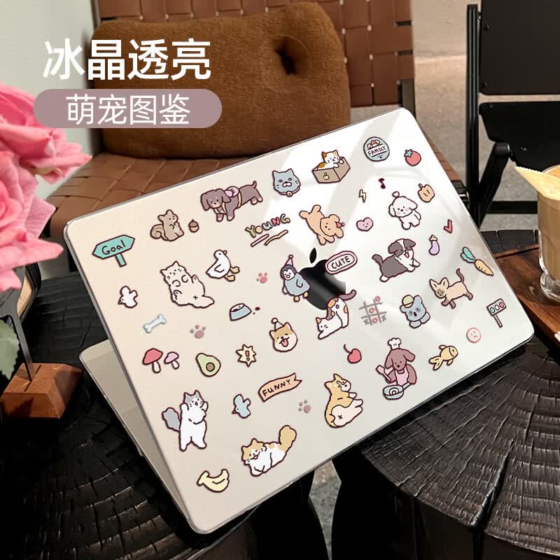 MOROCK【2025新品】适用苹果macbookair13保护壳13英寸pro笔记本14外壳mac电脑轻薄m3配件13.6透明套m2 萌宠图鉴 Air13.6寸A3240/A3113/A2681