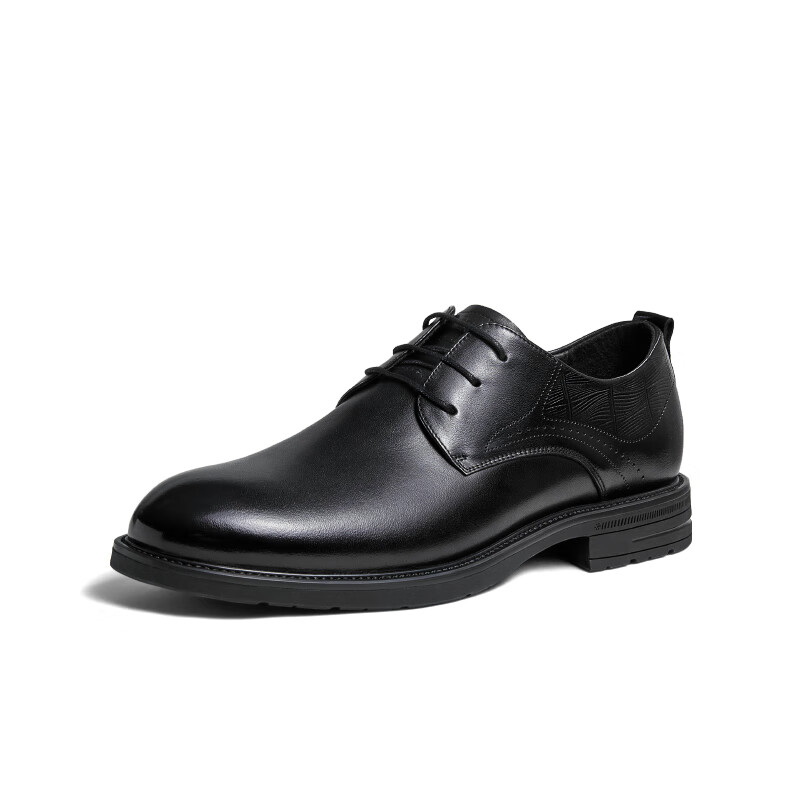 骆驼(CAMEL)男鞋英伦德比真牛皮鞋春季新款通勤新郎结婚商务正装休闲皮鞋男士 G14S213050 棕色 43 (265mm)