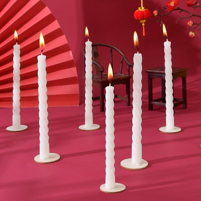 新新精艺 蜡烛 家用照明蜡烛 日用应急停电家庭布置普通烛光晚餐蜡烛 12支装白色