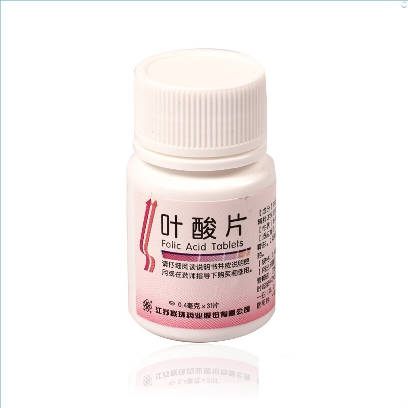 联环 叶酸片 0.4mg*31片/瓶 1盒装