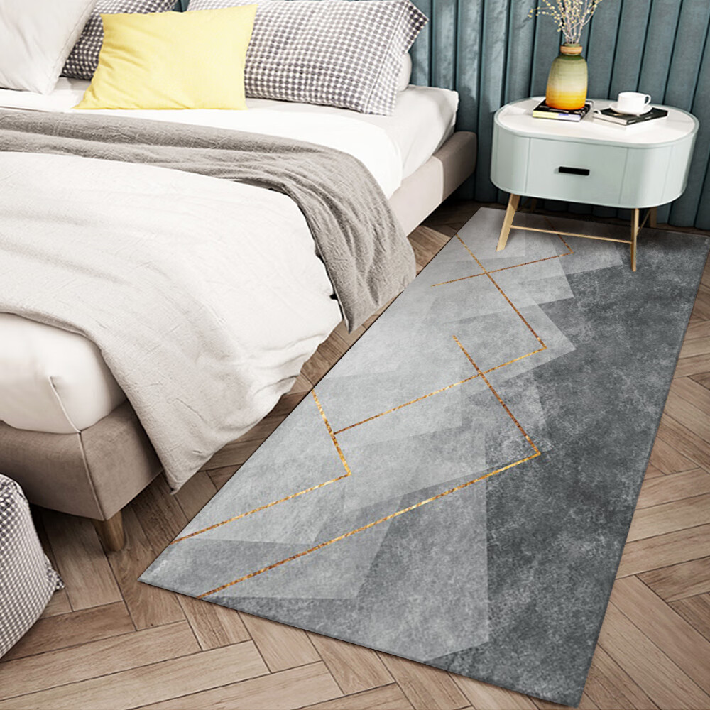 地毯卧室i风网红可爱长条垫子家用简约床下房间床边毯夏季 bo-487 80