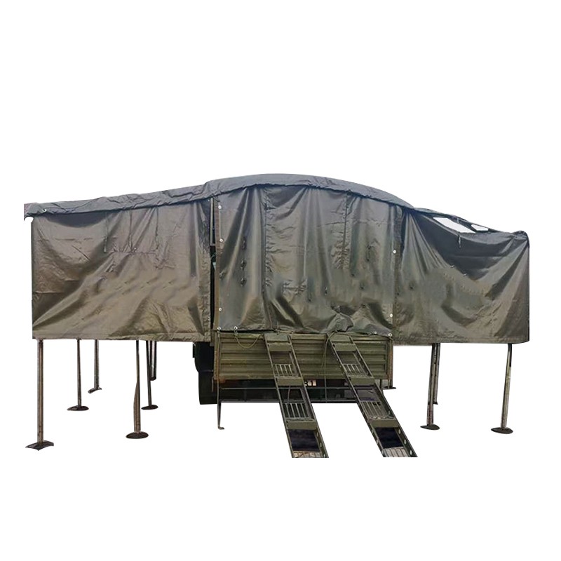 布军帐篷运输车货车防雨防晒救援帐篷解放ca1125j宿营车加棉篷布帐篷