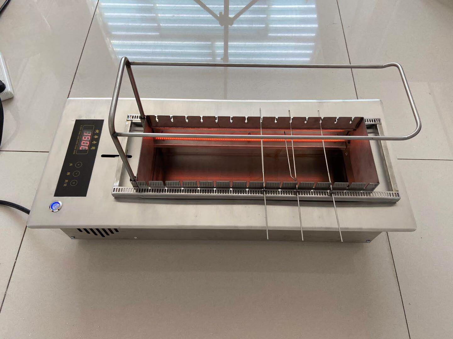 创京懿选丰茂商用电烤炉无烟家用烧烤炉室内烤串机烤羊肉串自动旋转