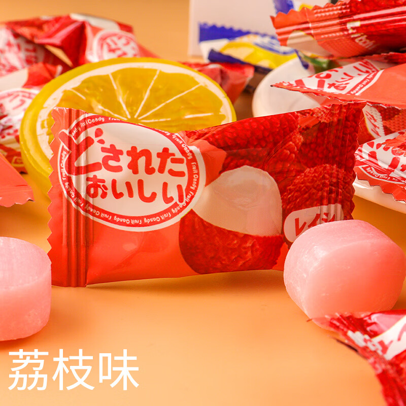 水果味硬糖什锦糖休闲零食喜糖糖果商务招待糖散装 荔枝味250g约40颗
