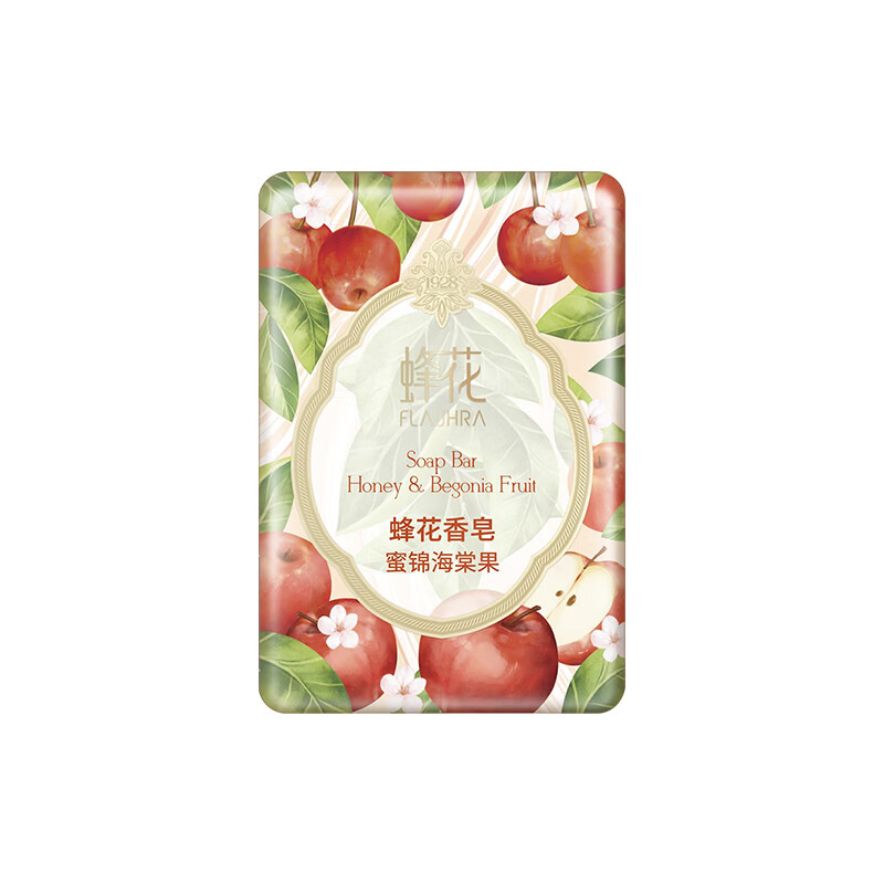 蜂花檀香皂125克木质香氛香皂洗澡留香洗脸洗手皂单块装清洁肥皂 密绵海棠果-新品 125g 1块
