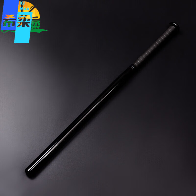 希柔 棒球棍实心加厚加硬合金钢jk棒球杆车载防身拍照棒球棒 黑色加厚