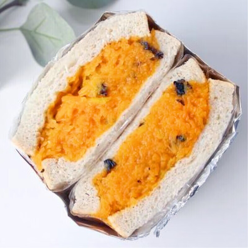 咸蛋黄南瓜火腿三明治