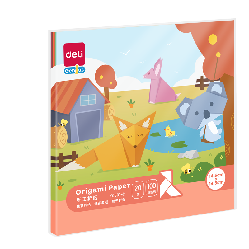 ���� 20ɫ100��14.5*14.5cm�ֹ���ֽ ѧ����ֽ��ֽ ����DIY��ͯ�ľ����� 3.43Ԫ