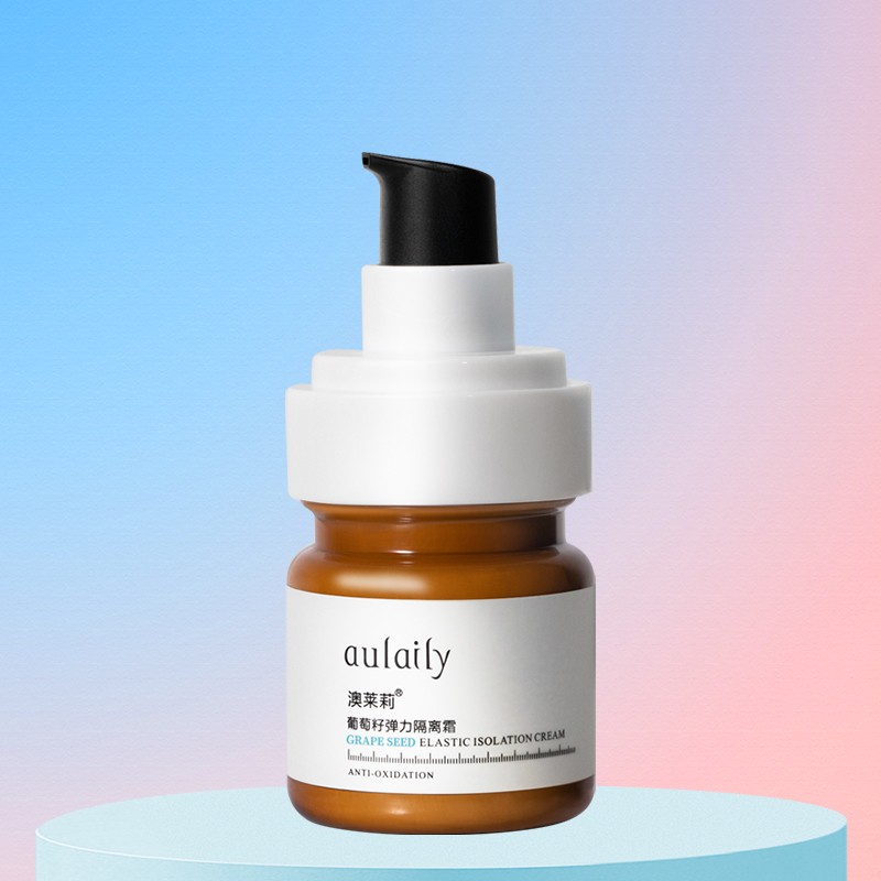 澳莱莉aulaily澳莱莉奥隔离霜葡萄籽弹力精华温和贴服肌肤澳lai莉茉莉