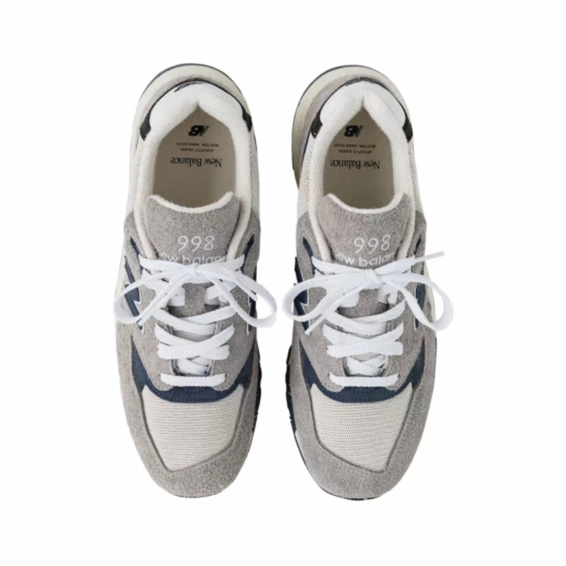 新百伦男女款 998系列 30周年联名款复古休闲运动跑步鞋 灰蓝色 45