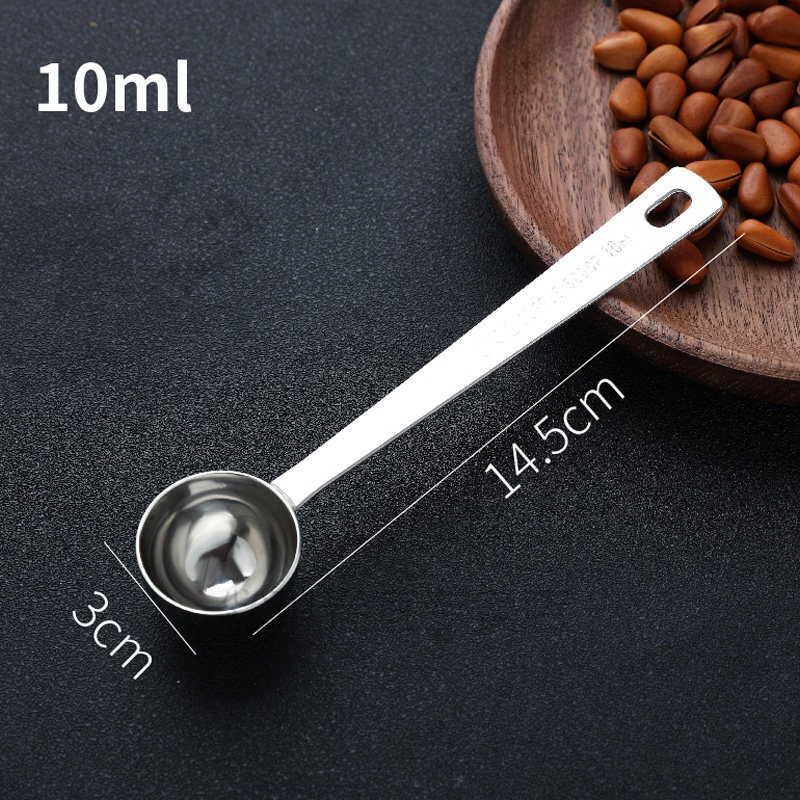 婴儿勺子烘焙咖啡米粉勺定量厨房不锈钢奶粉量勺量 304不锈钢量勺10ml