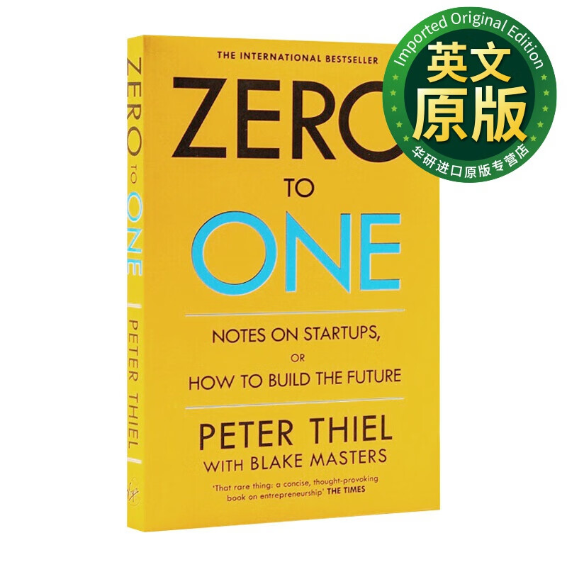 zero to one 从零到一 英文版 进口英语原版书籍 英文原版