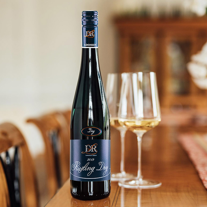 露森德国进口摩泽尔产区雷司令半甜白葡萄酒 露森干型雷司令白 750ml