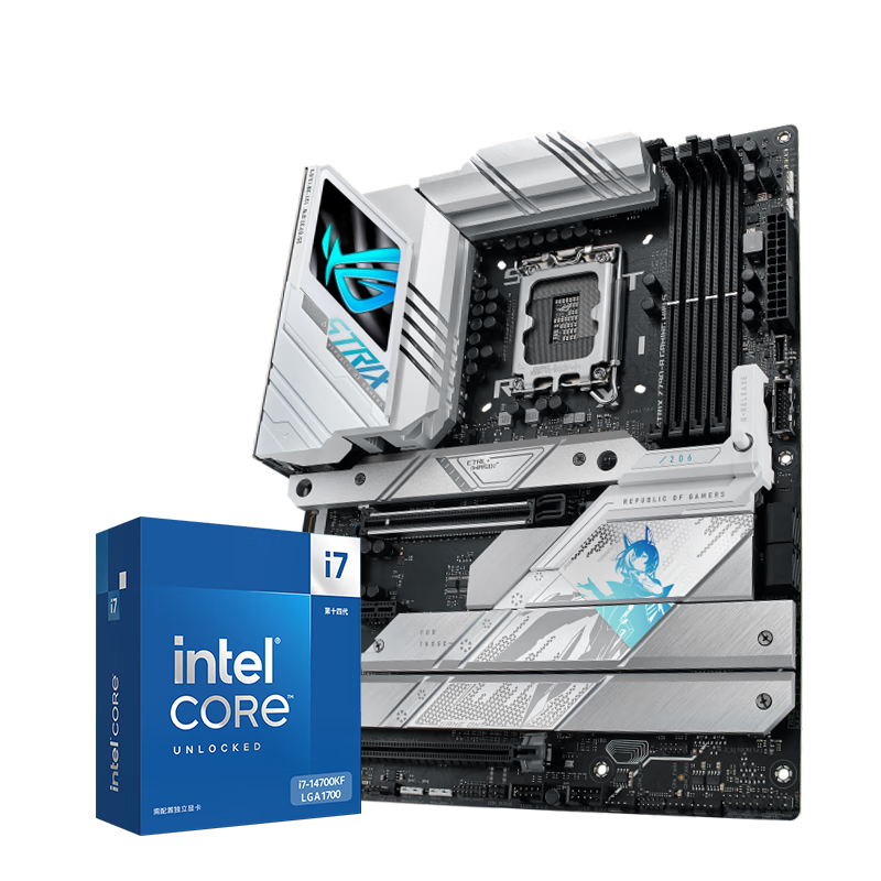 ڲ˶ Intel i7 13700kfuװ 14700kf B760/Z790CPUװ  ˶ROG Z790-A  WIFI Sѩ Intelװ I7 14700KF 4142Ԫ()