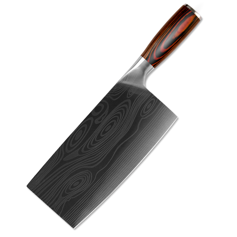 小天籁大马士革纹菜刀，先进制作工艺与优质材质的完美结合