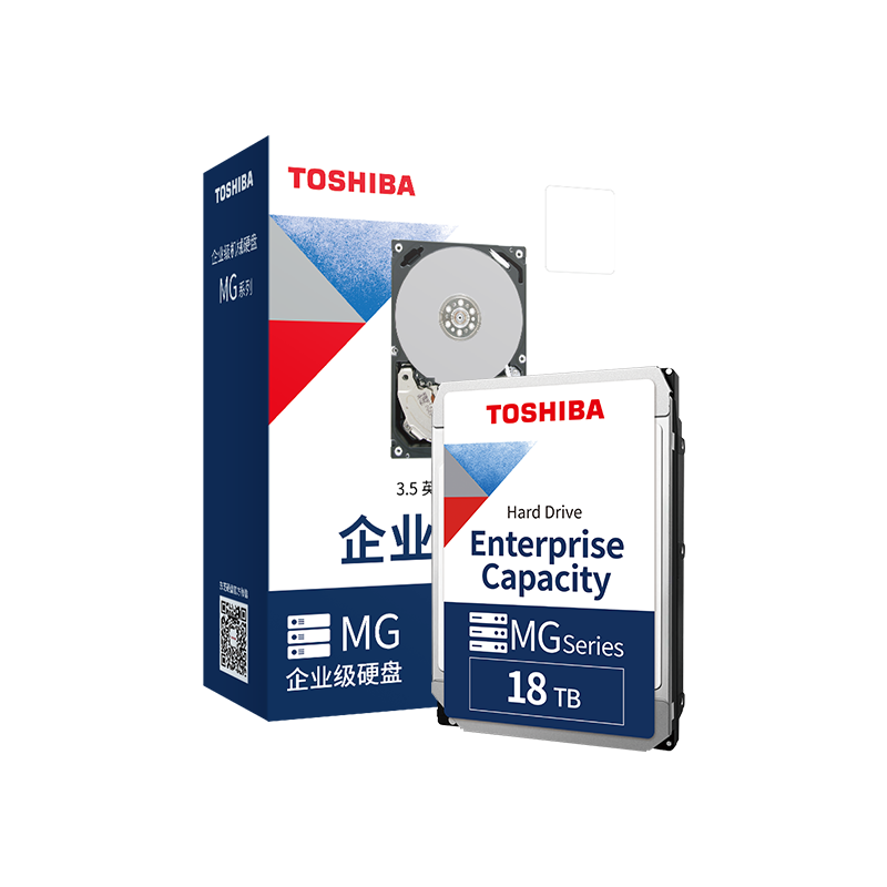 需凑单，plus:东芝 18TB 7200转 垂直式CMR  512M SATA接口 企业级硬盘(MG09ACA18TE)