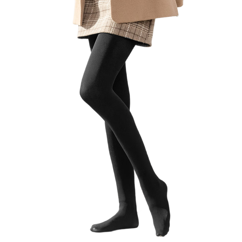 阿凡迪保暖褲女2000D超厚無縫蘋果臀打底褲黑金火神絨保暖褲