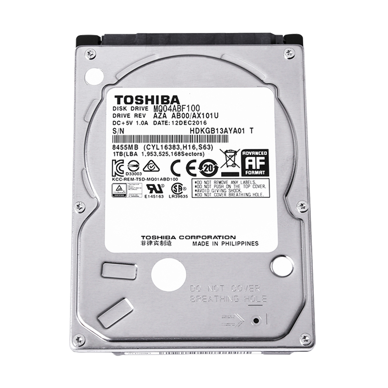 ֥TOSHIBAʼǱеӲ 2.5Ӣ 5400ת SATAӿ 128M̨ʽͨӲ 1TB 7mm ()