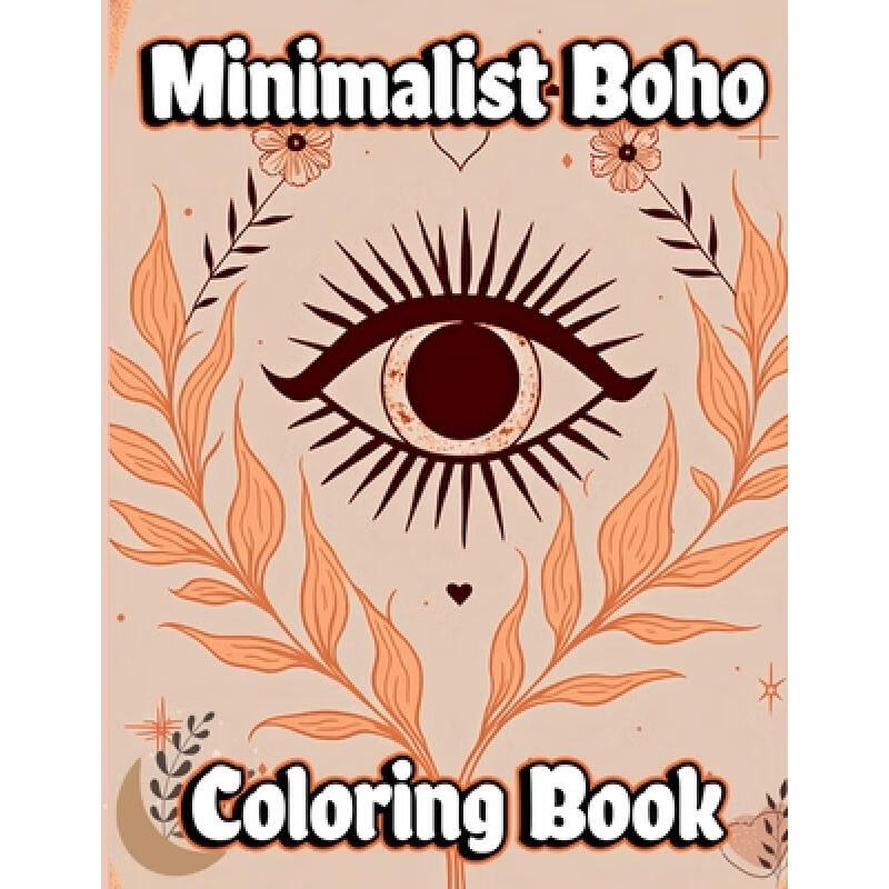 【4周达】minimalist boho coloring book