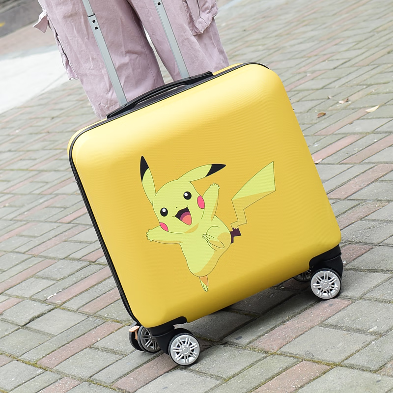 芈上宣儿童行李箱6-12岁小型卡通定制Logo可爱公主小学生女旅行箱登机箱 薄荷色-不眠狗+小包 002款 20寸