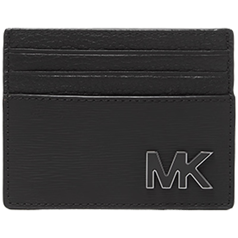 MICHAEL KORS邁克高仕 MK【兩件折上折】Hudson 男士 Logo 卡包卡夾零錢包 黑色 001 NS